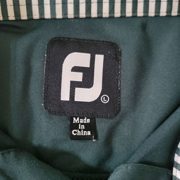 Footjoy Men's Hunter Green Short Sleeve ProDry® Performance Golf Polo - Picture 5 of 16